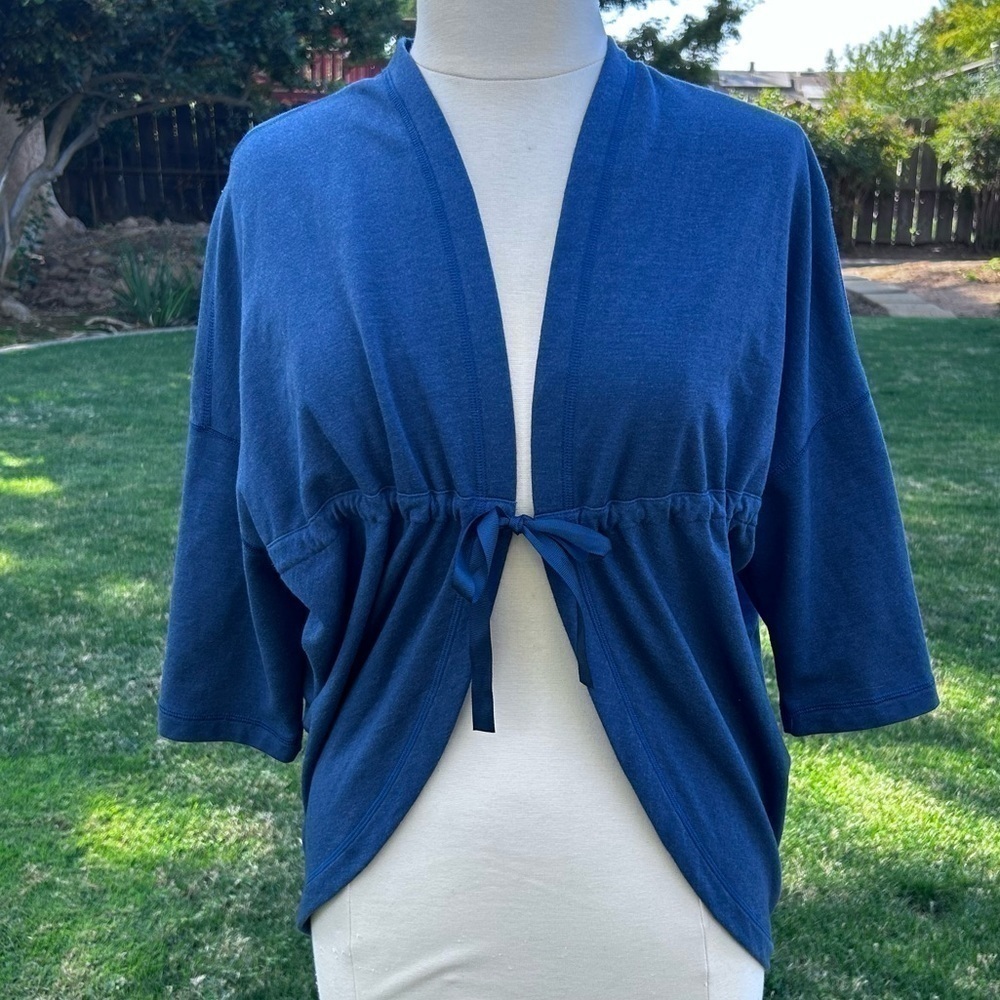 The North Face Cinched Waist Cocoon Cardigan in Blue | Size XS